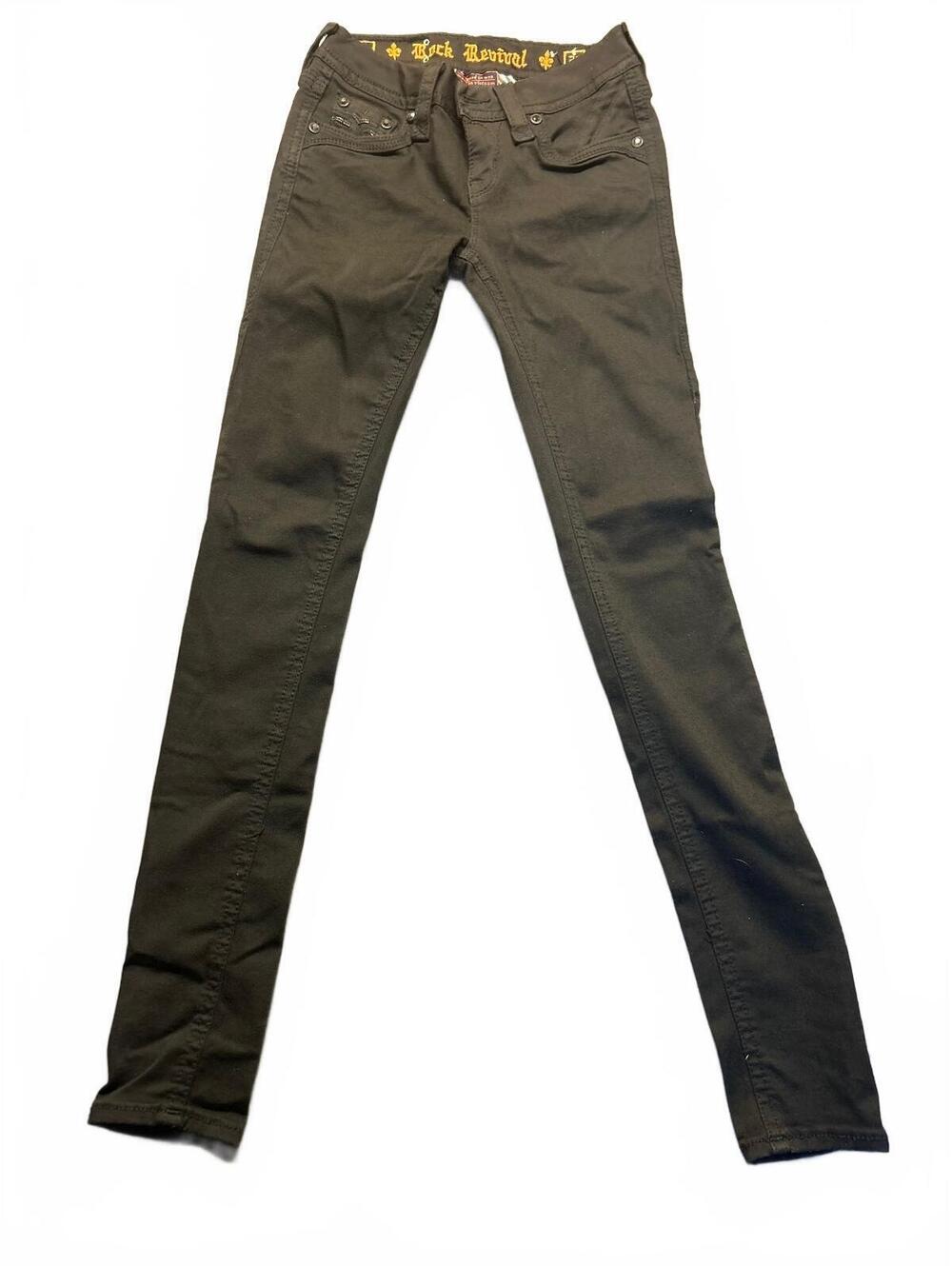 Rock Revival Black Skinny Jeans Size 26